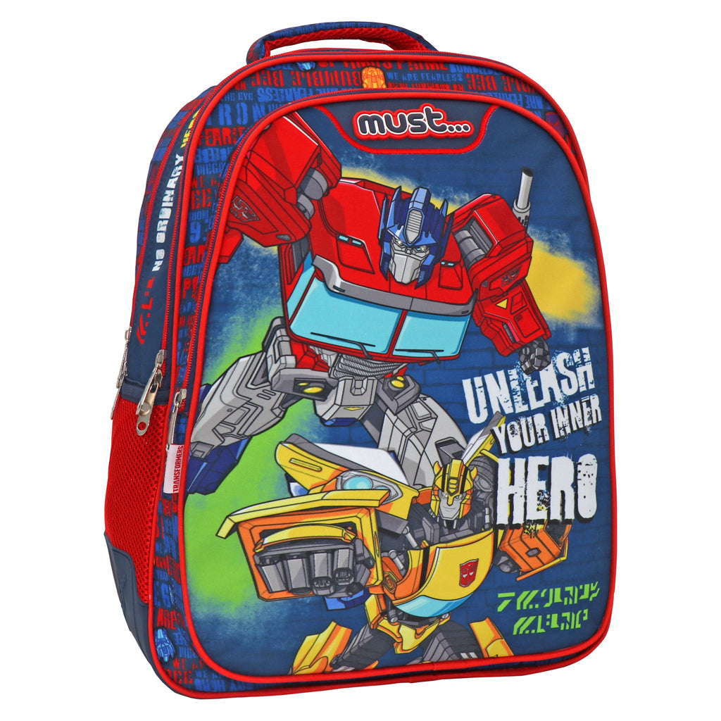 Must Transformers 17" Backpack 3 compartments 43cm
