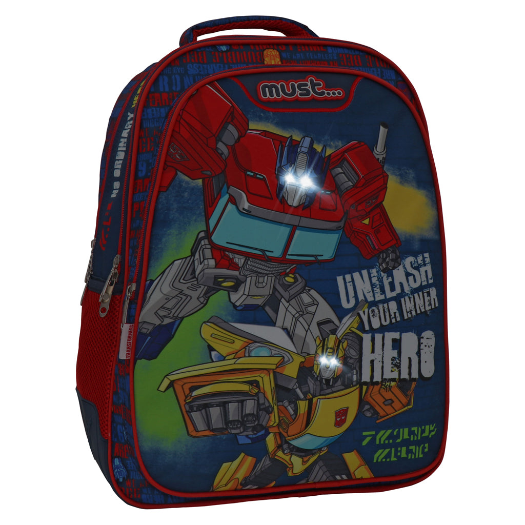 Must Transformers 17" Backpack 3 compartments 43cm