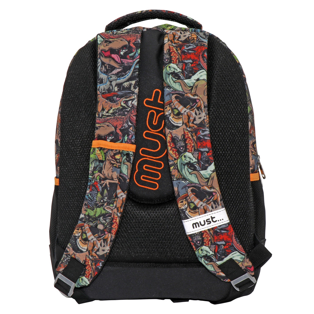 Must Jurassic World 17" backpack 3 compartments 43cm