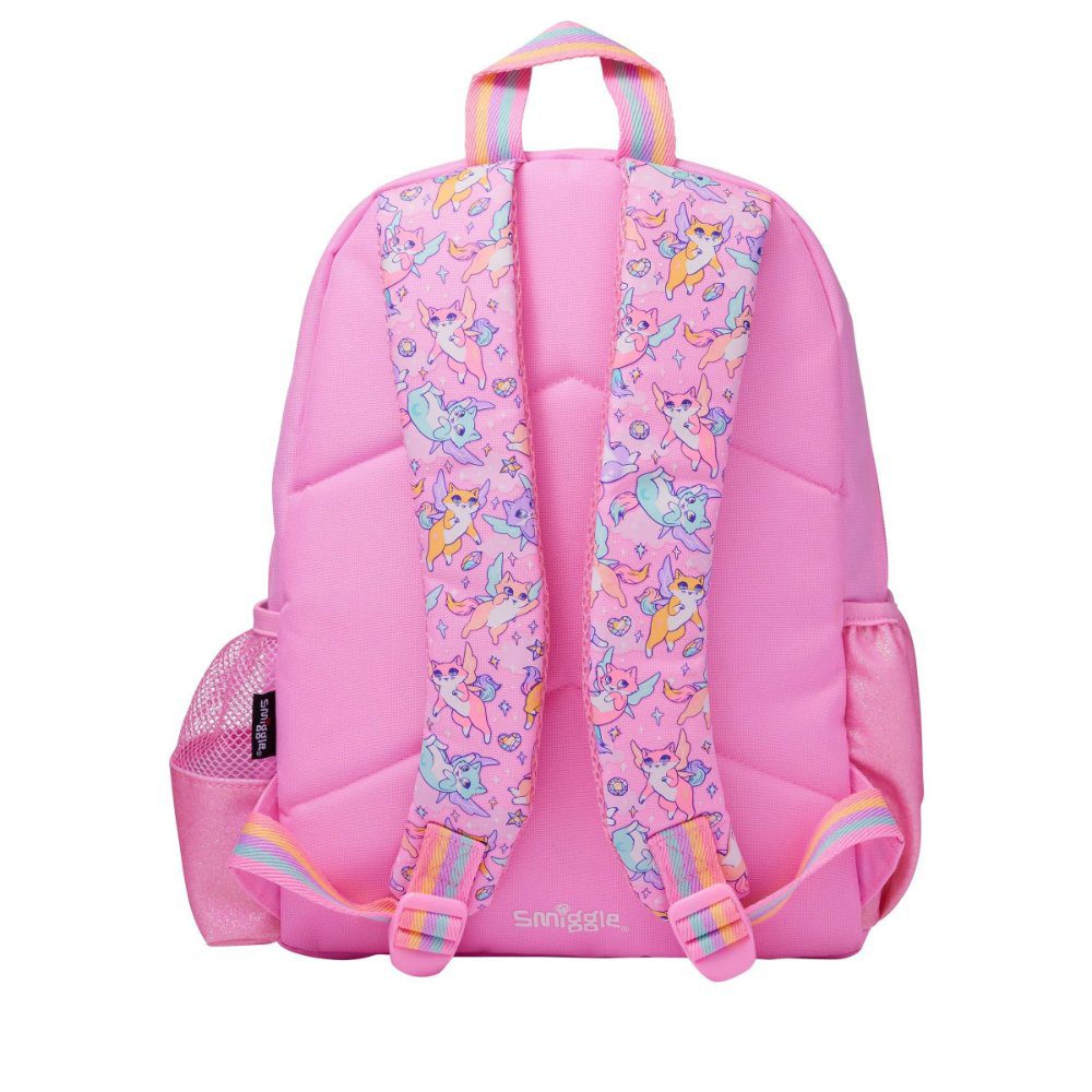 Smiggle Pink Kitten Cat Junior Character Backpack, 36cm