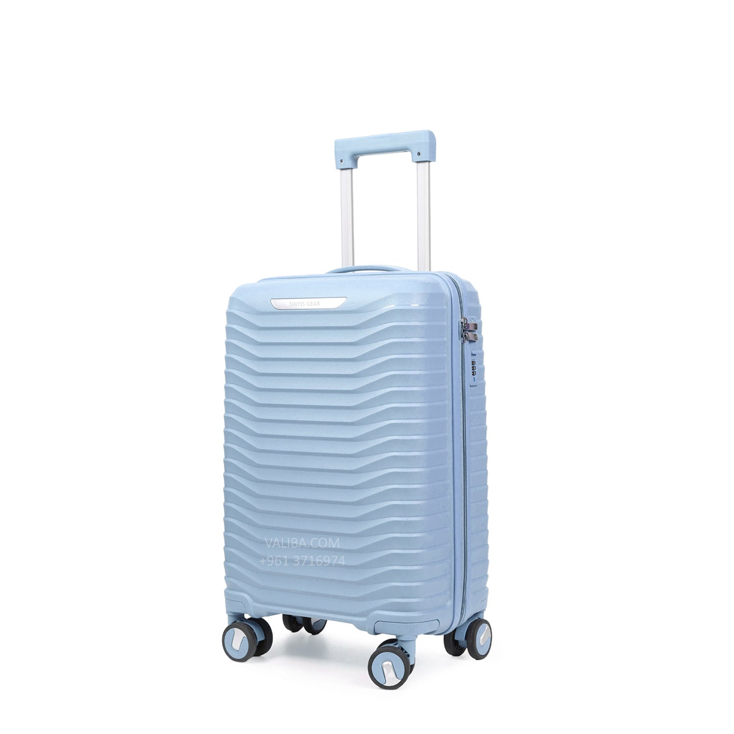 VALIBA Swiss Gear PP Luggage 20 Baby Blue