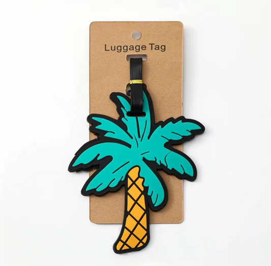 Palm Tree Luggage Name Tag