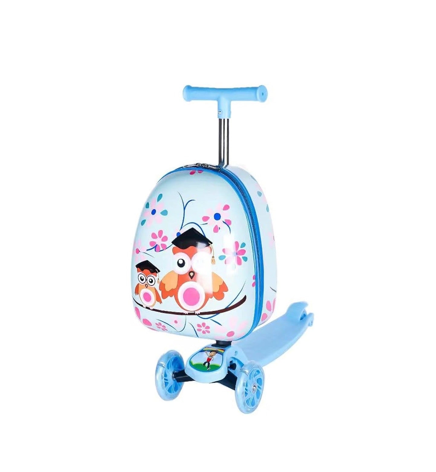 Kids scooter suitcase - Owl