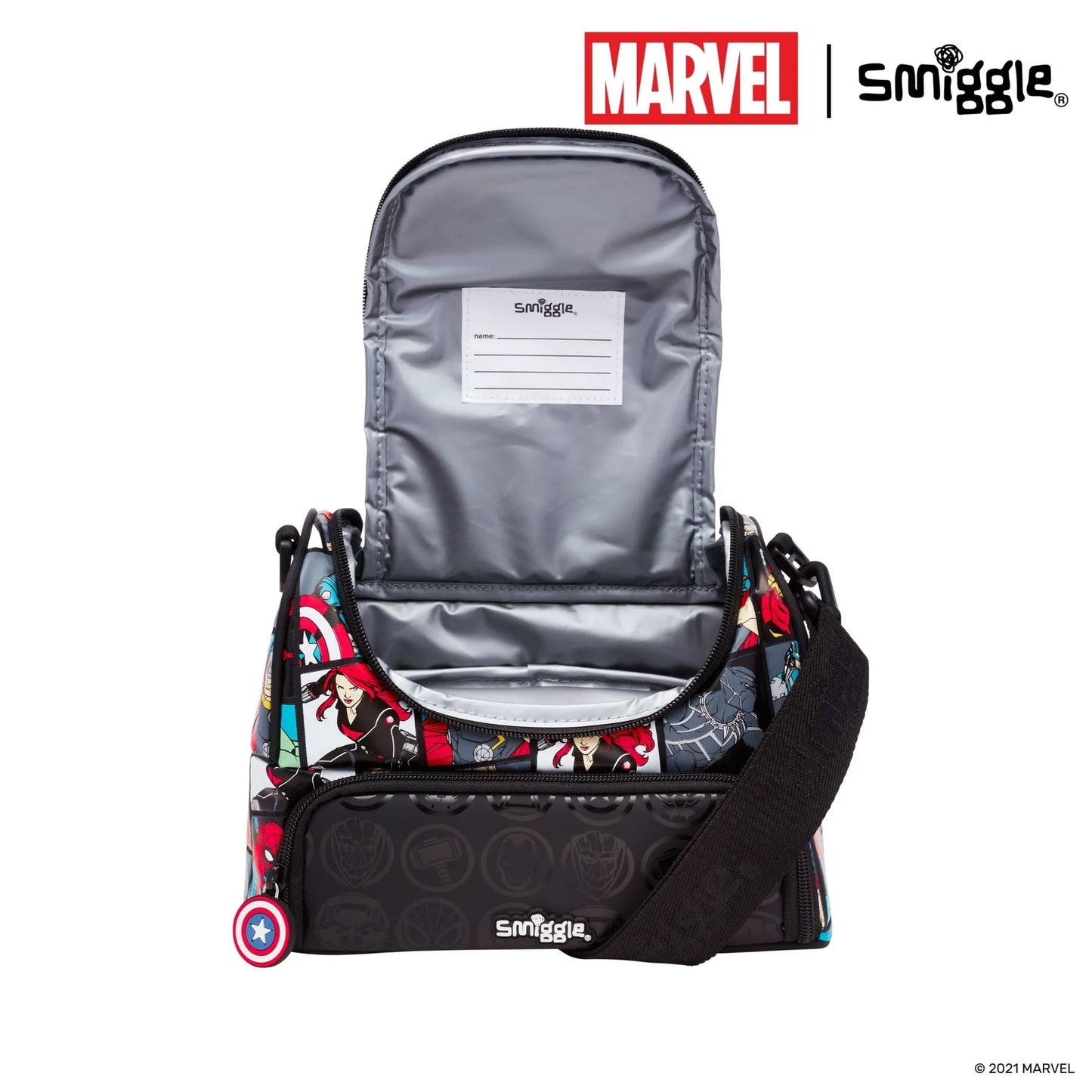 Marvel Double Pocket Lunchbox With Strap