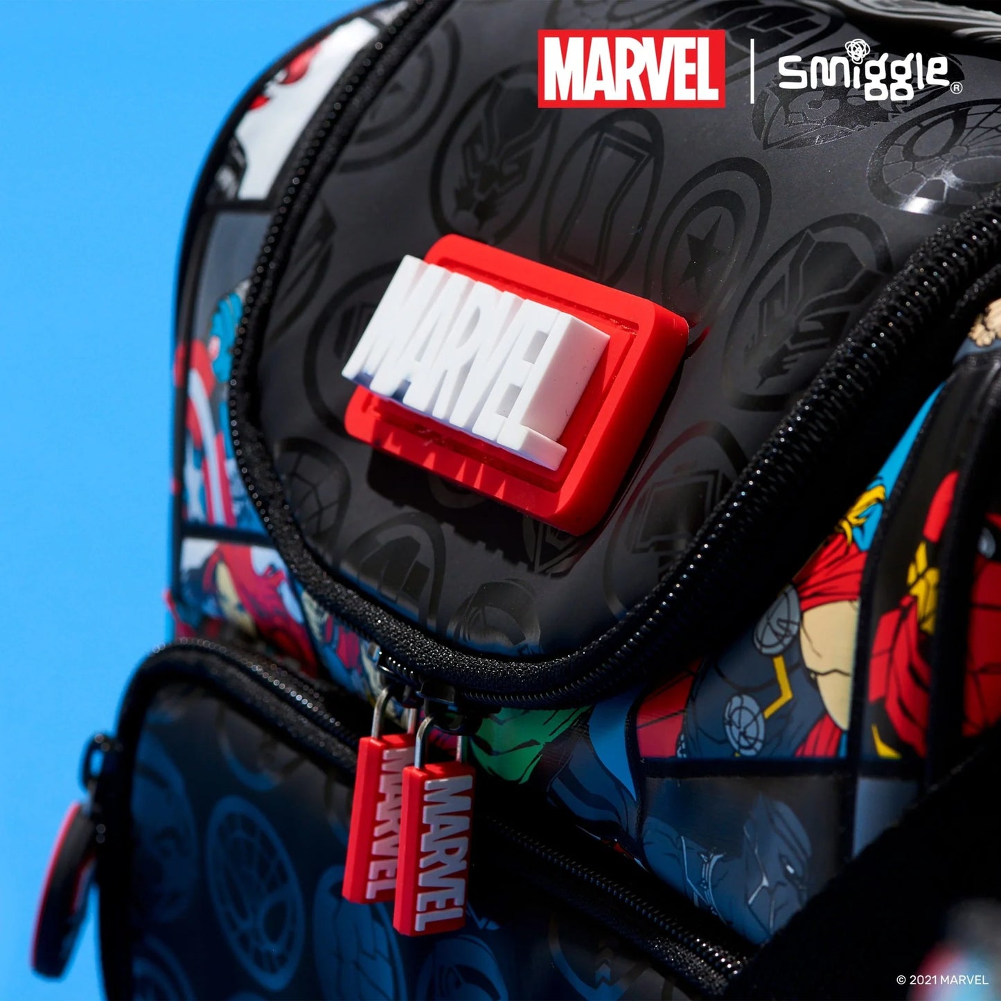 Marvel Double Pocket Lunchbox With Strap