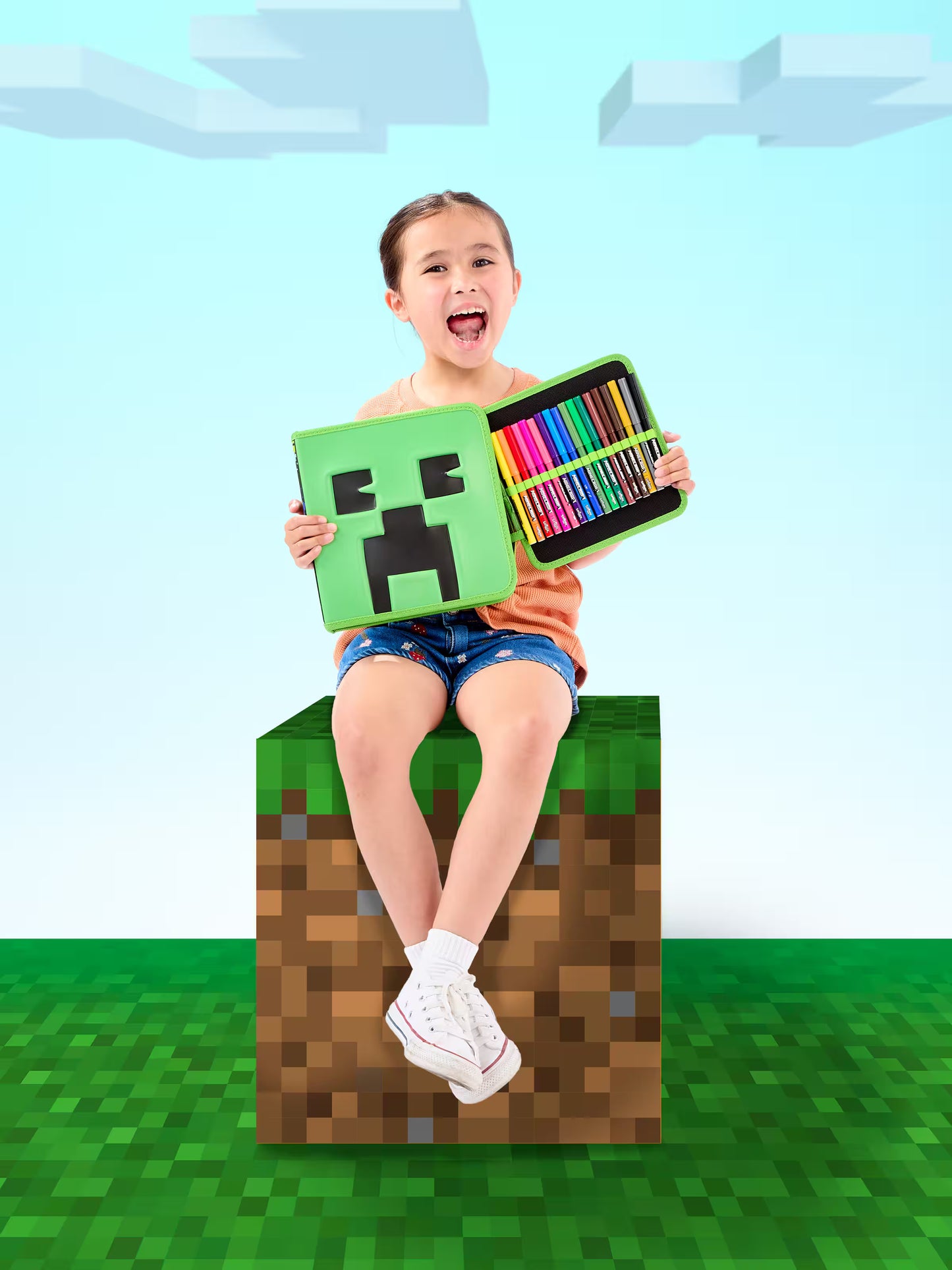 Minecraft Zip It Stationery Gift Pack Pencil Case