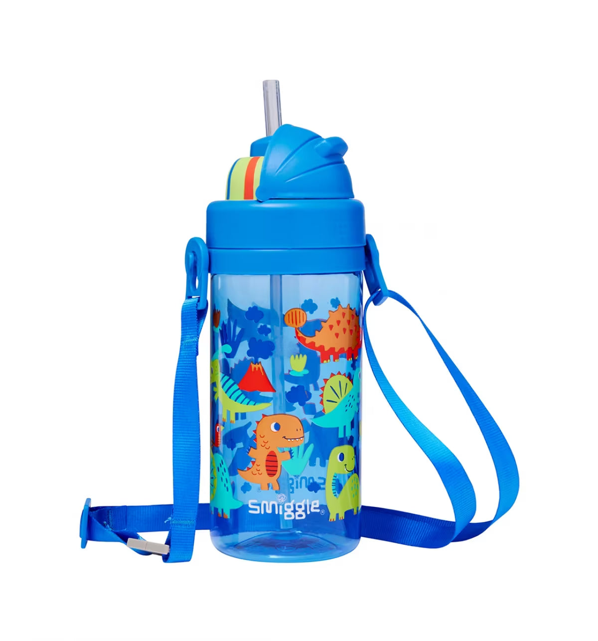 Dino Teeny Tiny Plastic Drink Bottle With Strap 400Ml