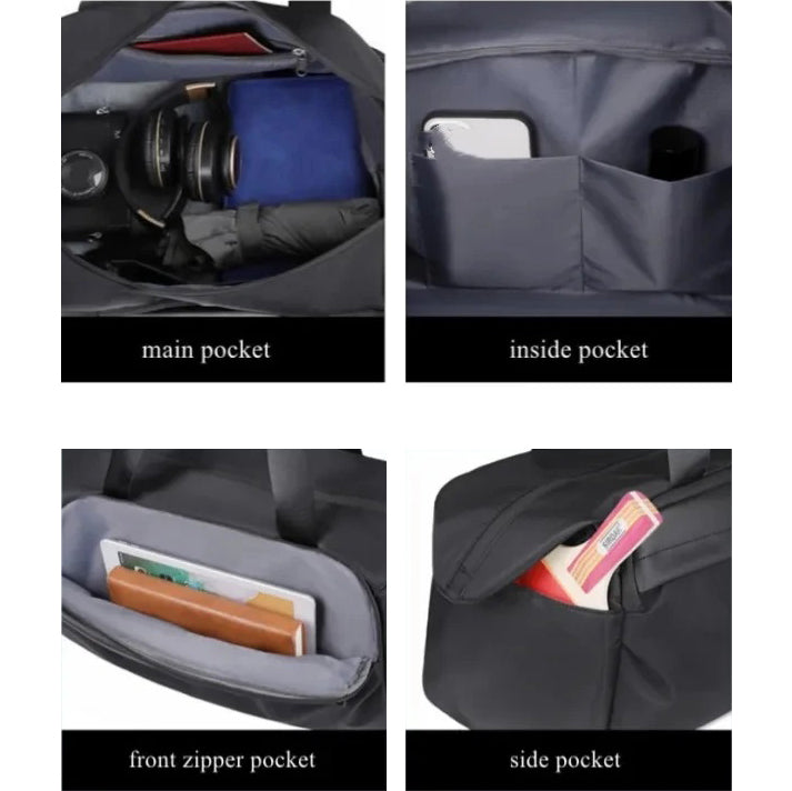 Handbag with Shoe Compartment