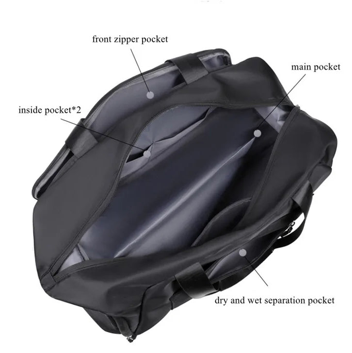 Handbag with Shoe Compartment