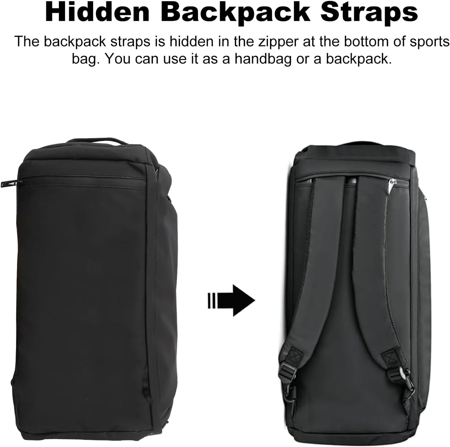 Handbag with Shoe Compartment