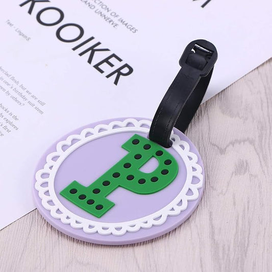 Letter "P" Luggage Name Tag