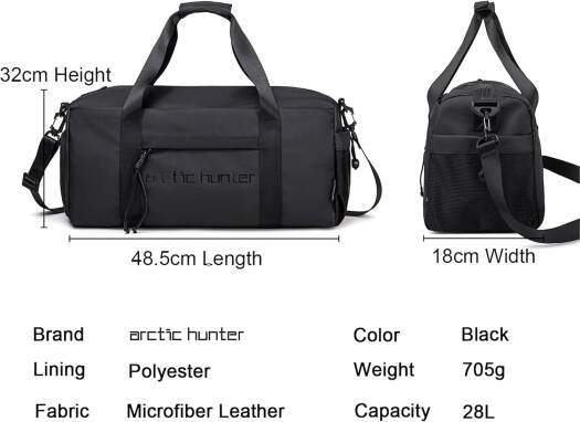 Arctic Hunter Handbag Grey