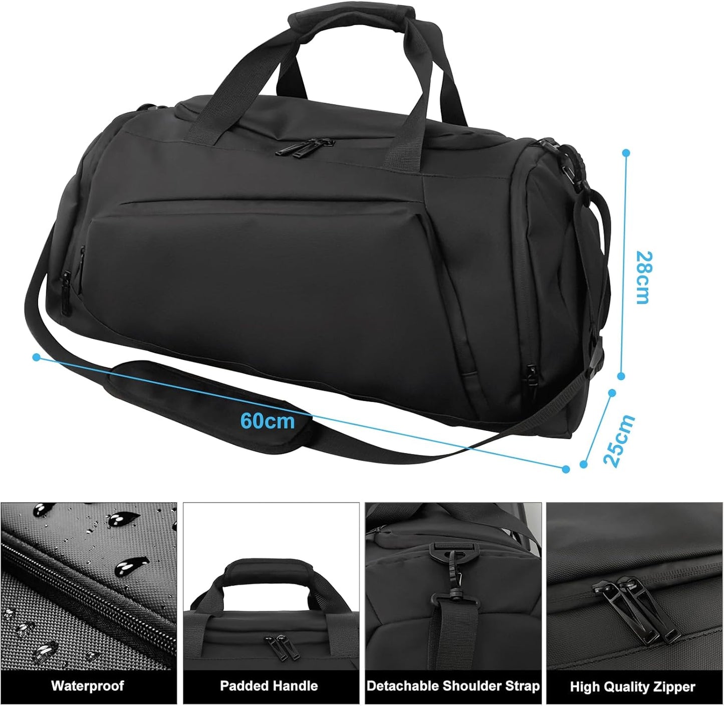 Handbag with Shoe Compartment