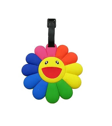 Takashi Murakami Rainbow Flower Luggage Name Tag