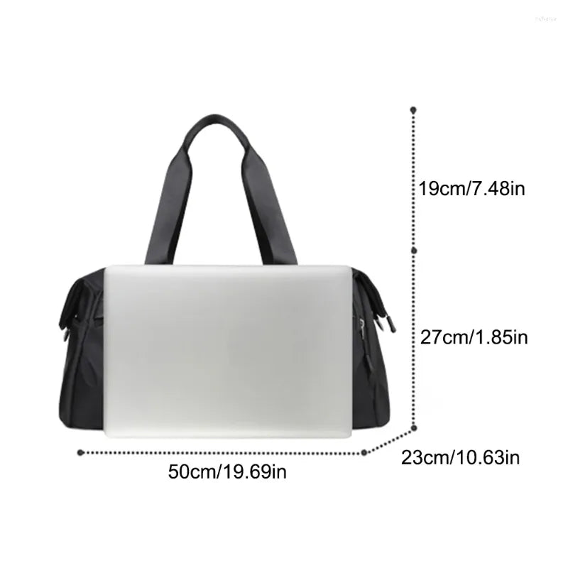Handbag with Shoe Compartment