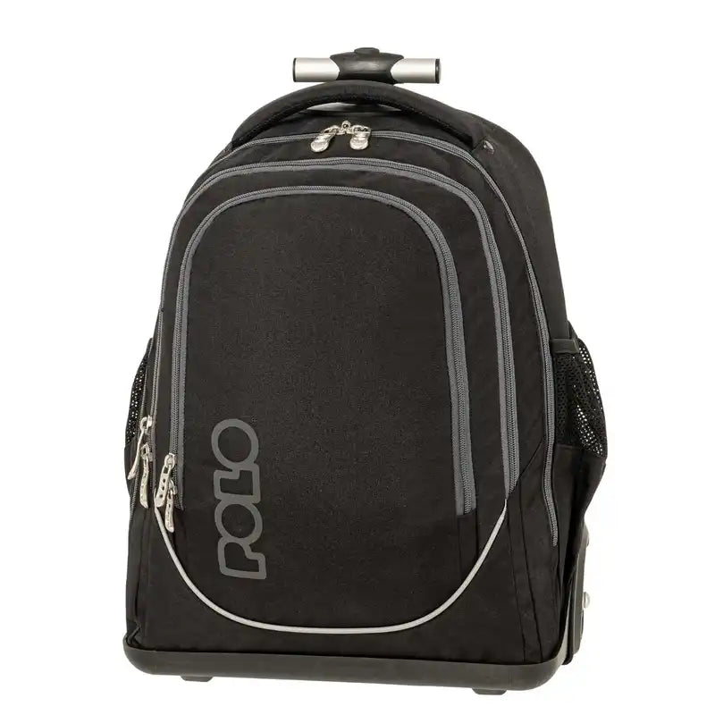 Trolley School Backpack Rolling Cart Black