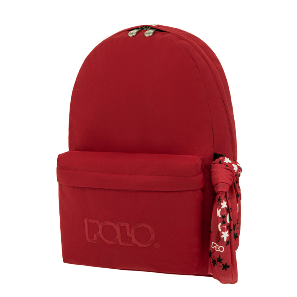 Original Double Scarf Backpack - Dark Red