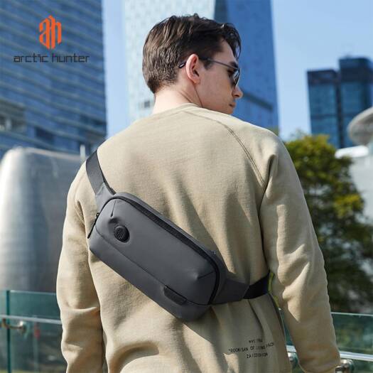 Arctic Hunter Waist Bag Y00557 Grey