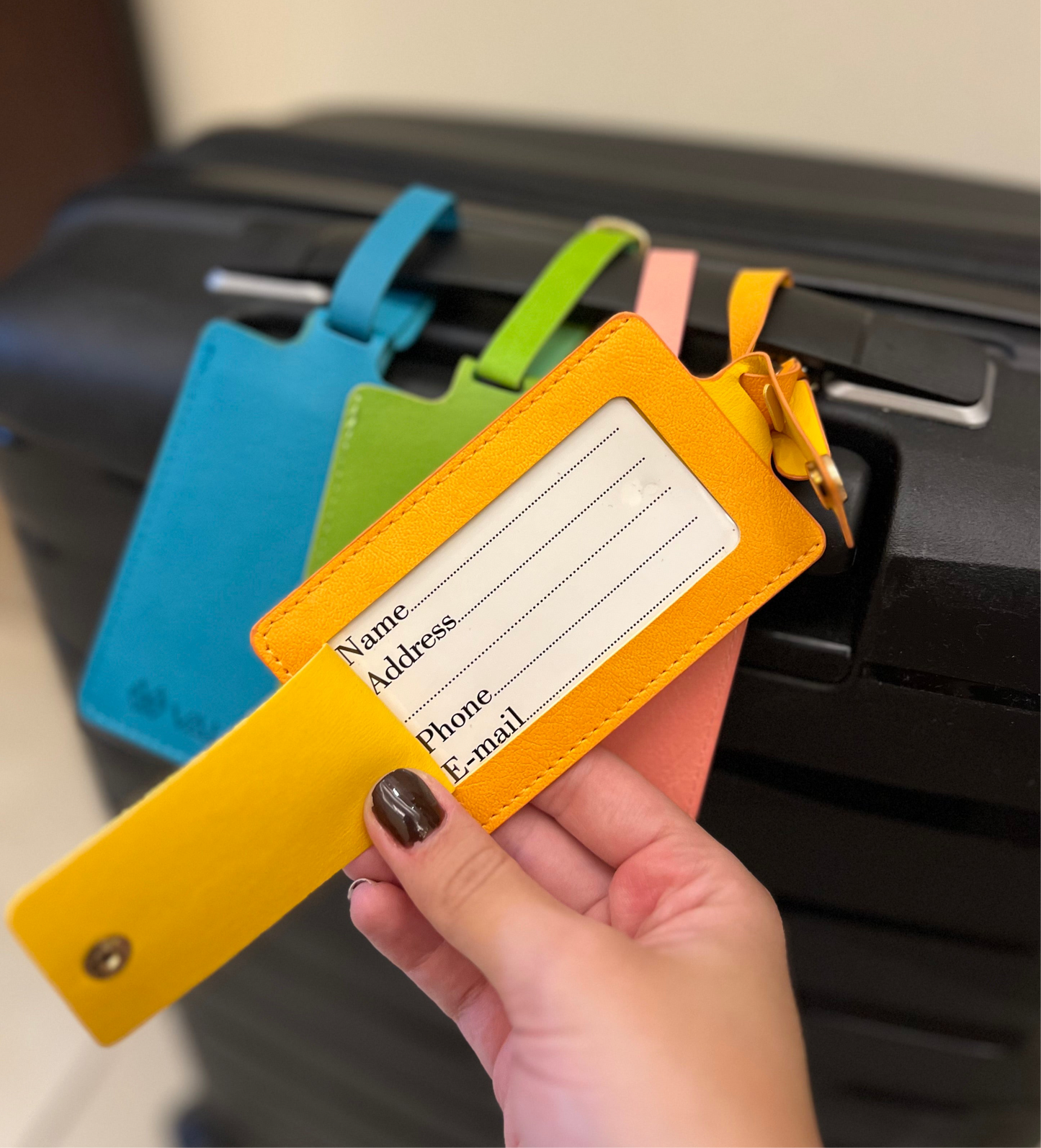 Leather Luggage Name Tag