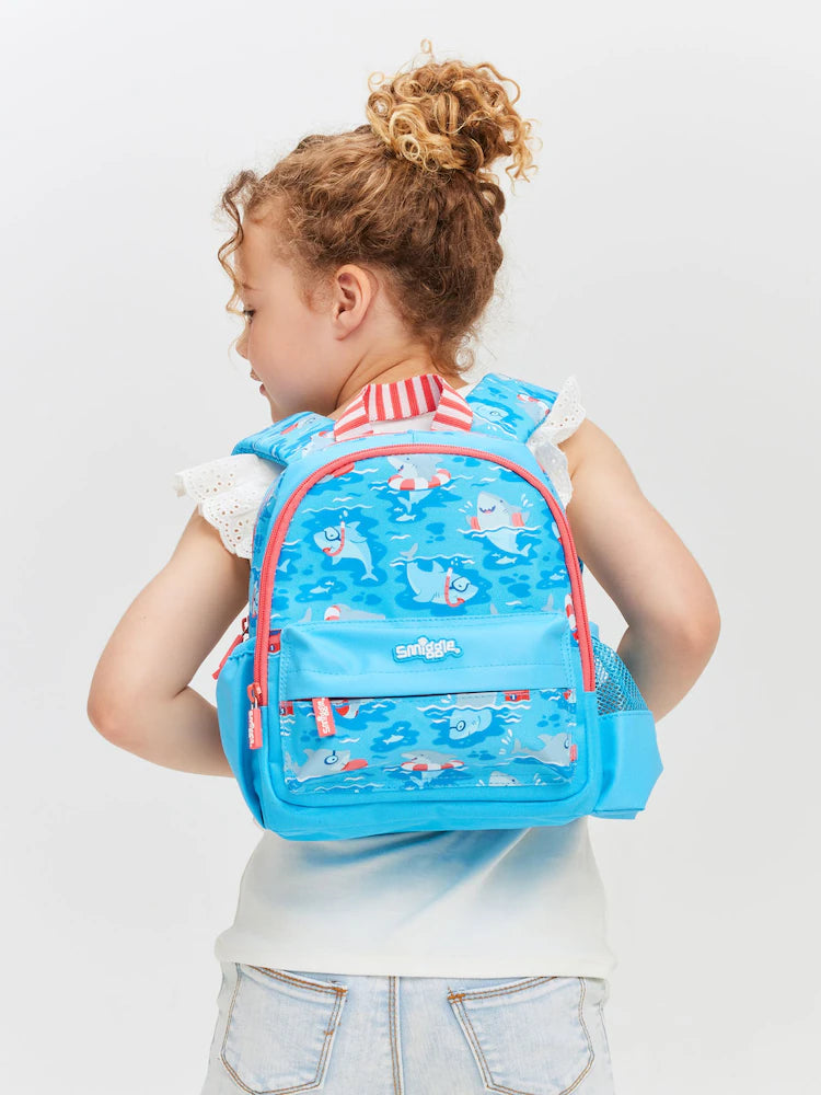 Blue Over and Under Teeny Tiny Backpack Shark