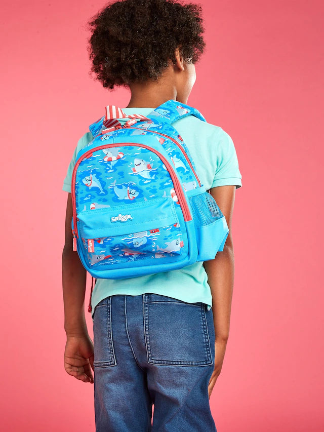 Blue Over and Under Teeny Tiny Backpack Shark