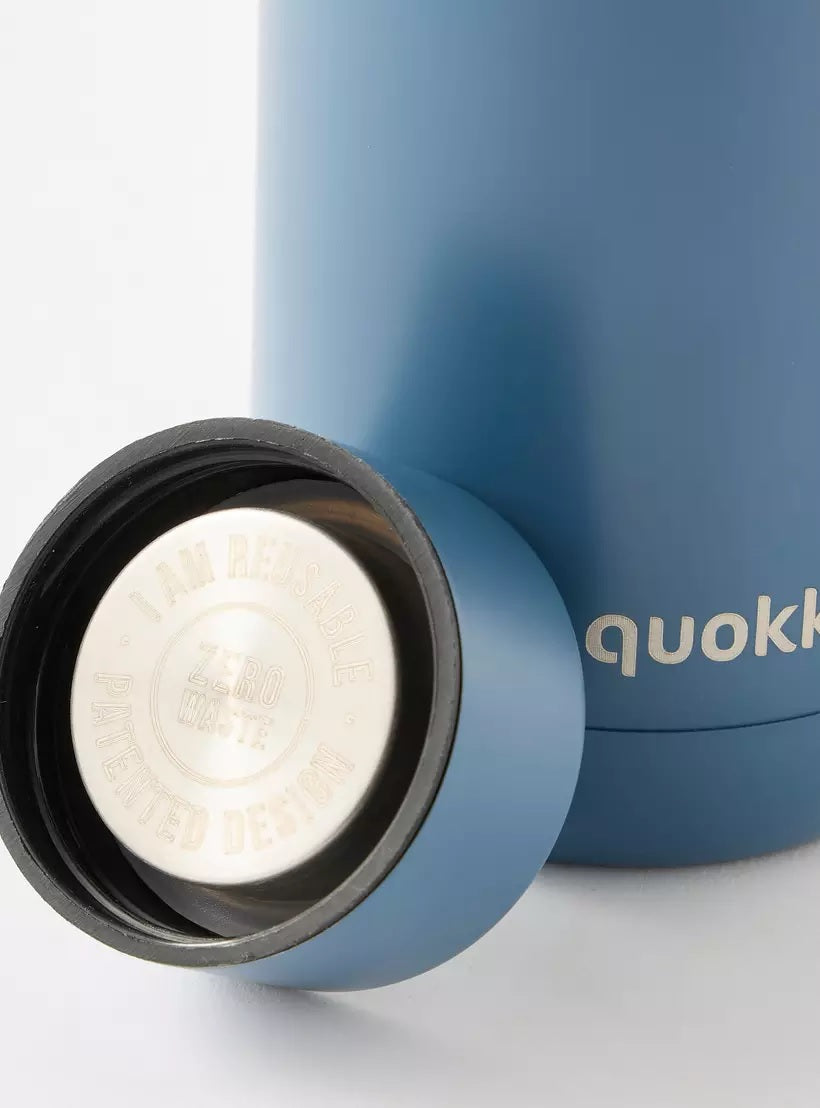 Quokka Grey Blue 630ML | Stainless Steel Water Bottles BPA Free | Double Wall Thermal Bottle