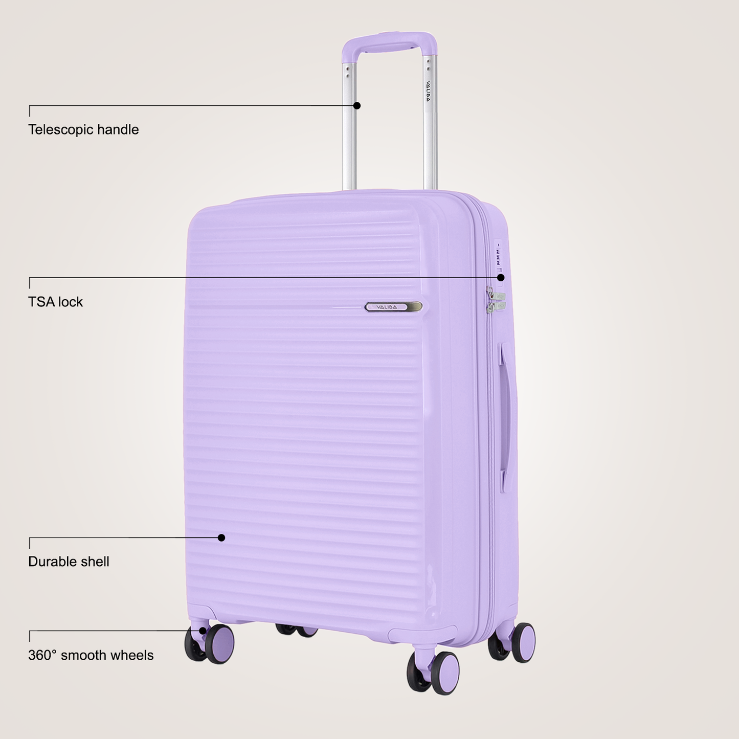 Valiba PP Luggage - 28" - Light Purple