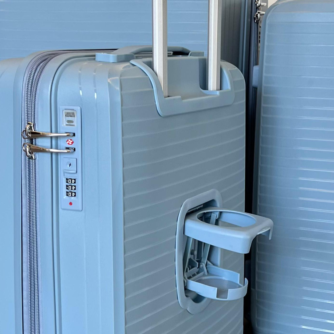 PP Luggage + Cup Holder - 28" - Grey Blue