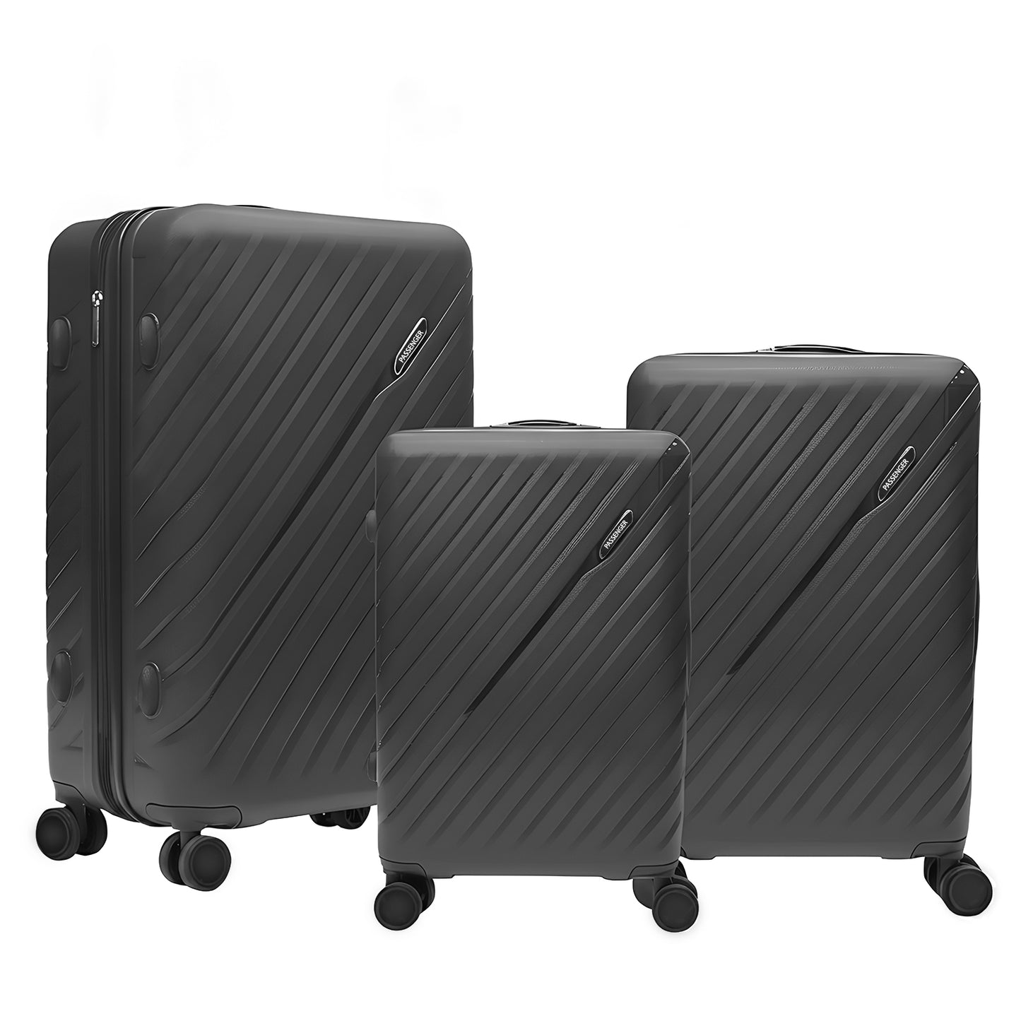 Atlantic PP Luggage Set - Dark Grey