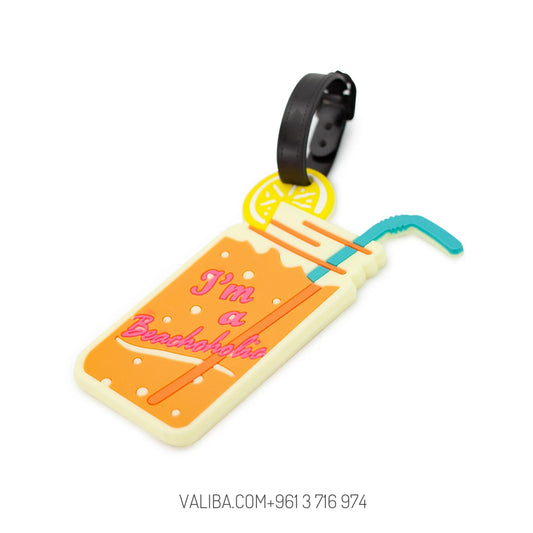 "I'm a Beachaholic" Luggage Name Tag