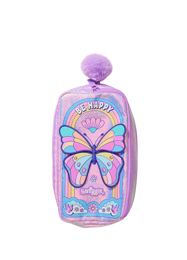 Limitless Lilac Butterfly Print Pencil Case