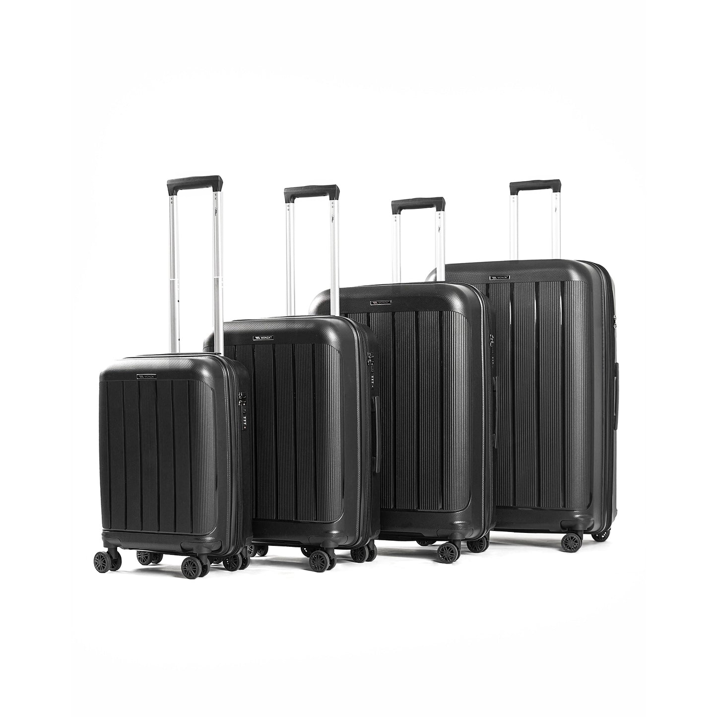Monza PP Luggage Set - Black