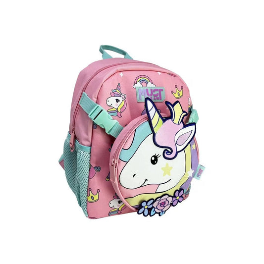 Must Team 13" backpack with waist & shoulder bag unicorn, 33cm
