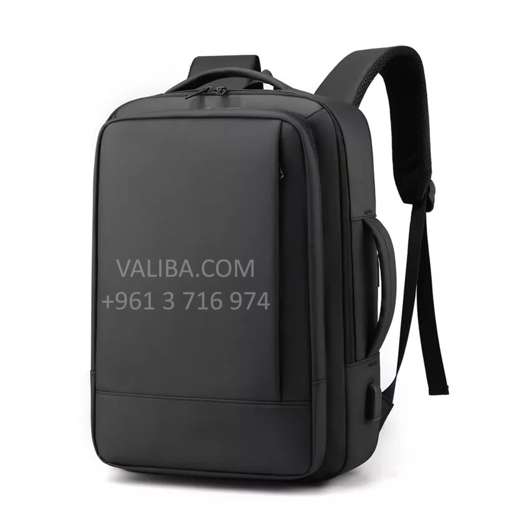 Nanaimo Gym Modern Work Backpack VALIBA Expandable USB Charging