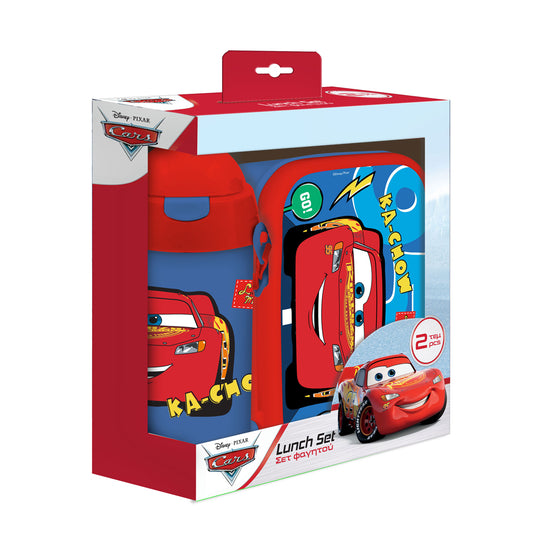 Must Team lunch box & water bottle set car mcqueen