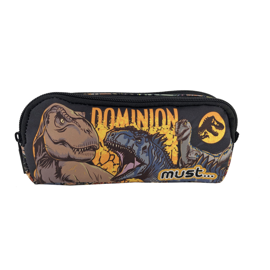 Must Jurassic World pencil case 2 zippers