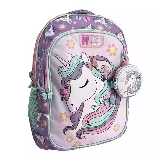 Must Frozen 17" Backpack 3 Compartments lovely unicorn, 43cm