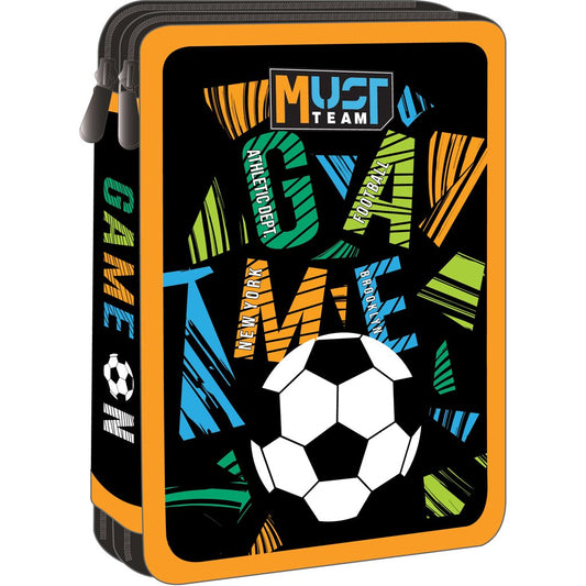 Must Team double decker filled pencil case football game on