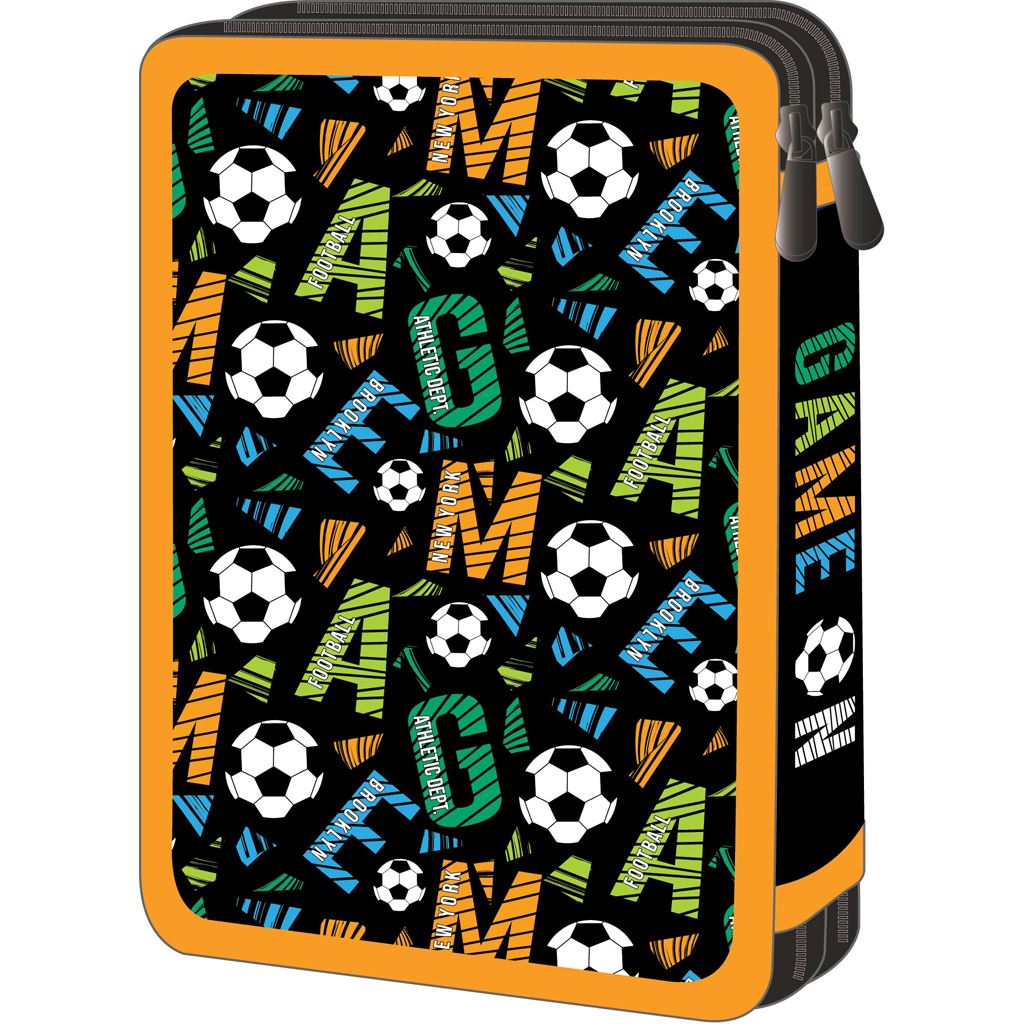 Must Team double decker filled pencil case football game on