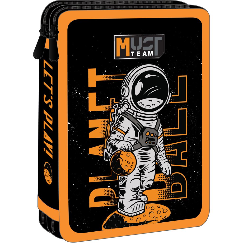 Must Team double decker filled pencil case planet ball