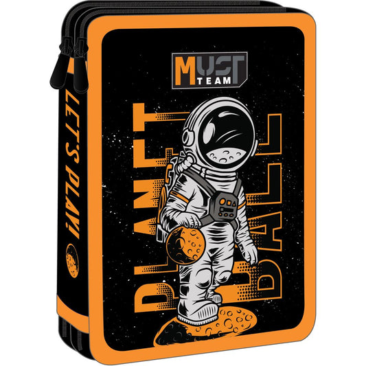 Must Team double decker filled pencil case planet ball