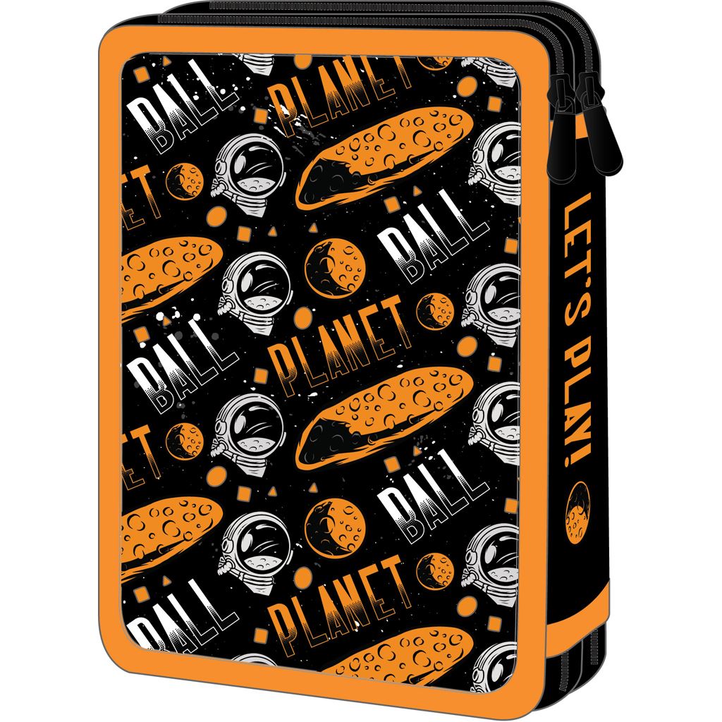 Must Team double decker filled pencil case planet ball