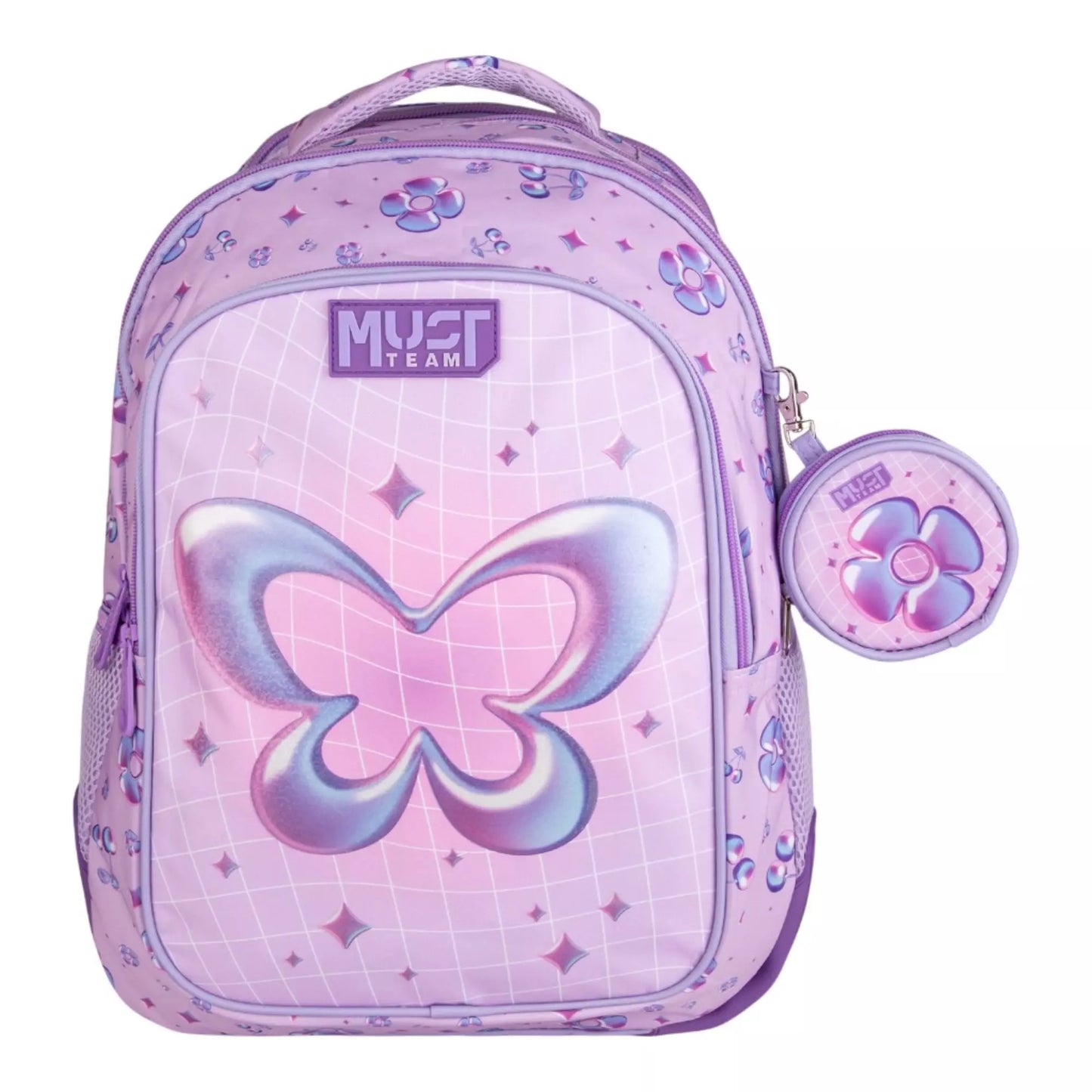 Must 3D Butterfly 17" Backpack 4 Compartments