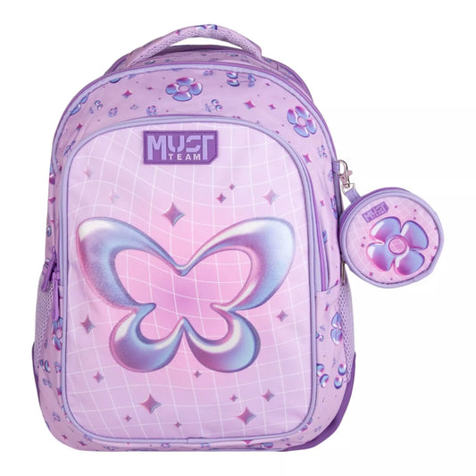 Must 3D Butterfly 17" Backpack 4 Compartments