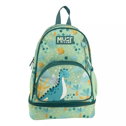 Must Team 14.5" backpack with iso thermal lunch case Scandinavian dino, 36cm
