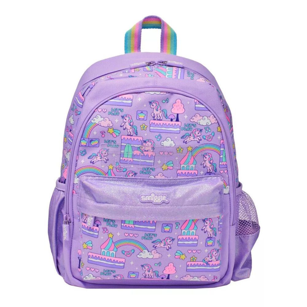 Smiggle Junior Purple Unicorn Backpack, 36cm