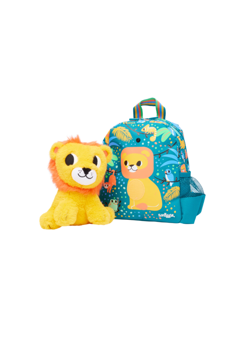 Lion Big Dreams Teeny Tiny Backpack with Detachable Plush Toy, 26cm
