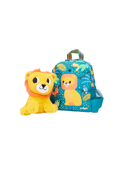 Lion Big Dreams Teeny Tiny Backpack with Detachable Plush Toy, 26cm