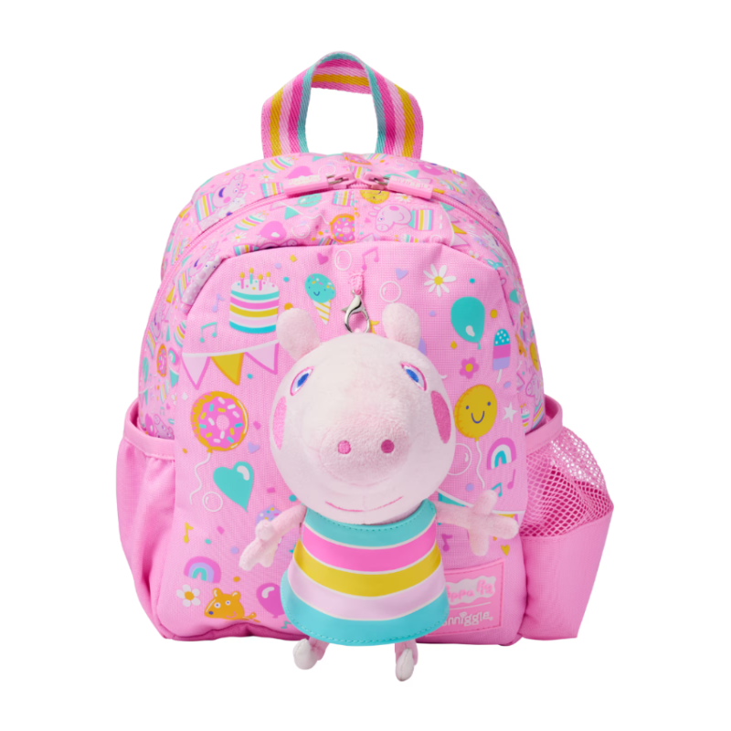 Teeny Tiny Peppa Pig Backpack with Detachable Plush Toy, 26cm