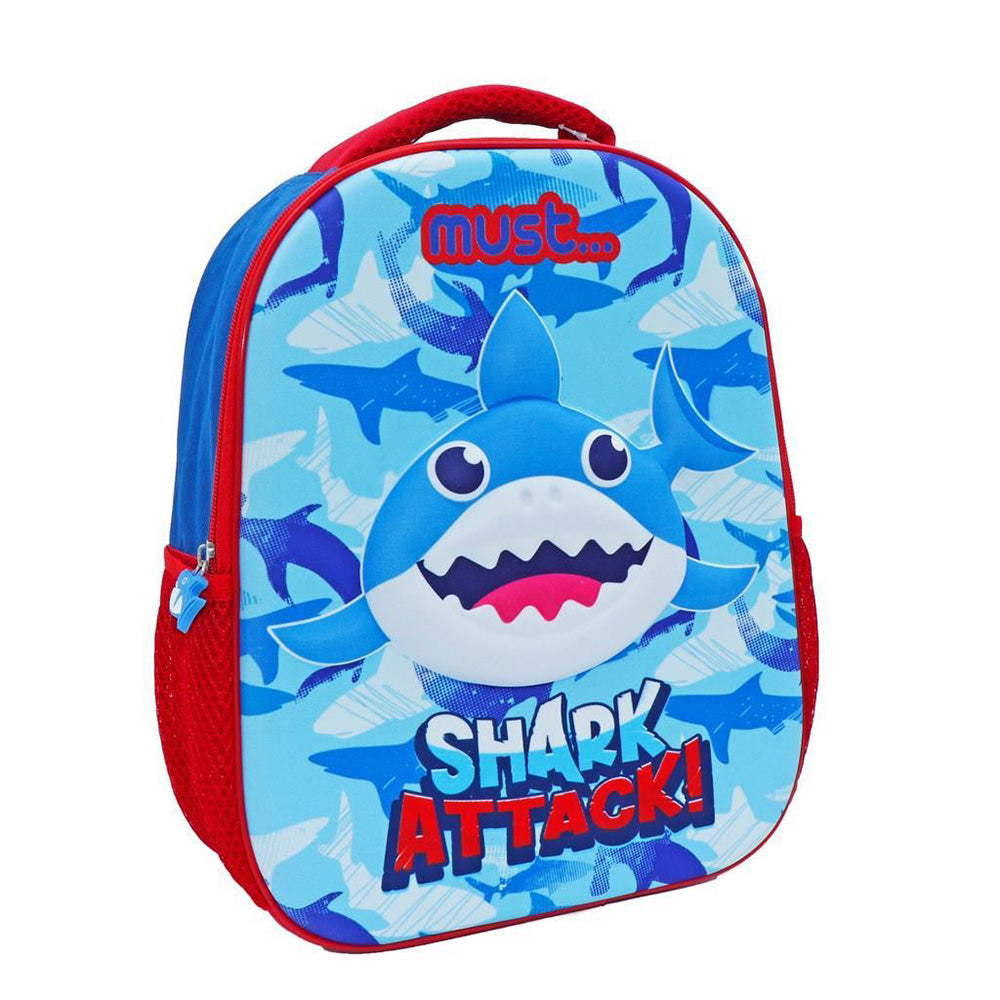 Must Team 13" 3D backpack shark attack, 32 cm